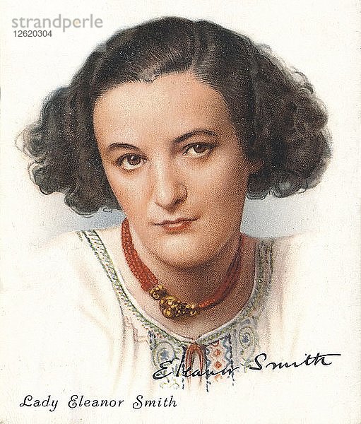 Lady Eleanor Smith  1937. Künstler: Unbekannt  WD & HO Wills.