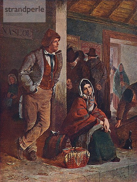 Die Auswanderer  1864 (1906). Künstler: Unbekannt.