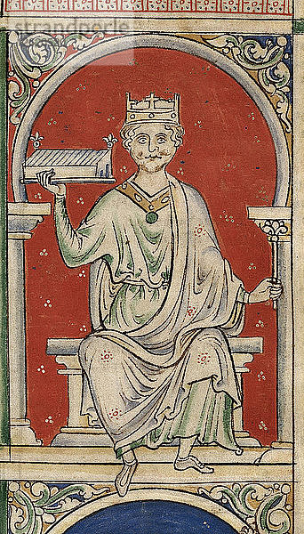 König Wilhelm Rufus (aus der Historia Anglorum  Chronica majora). Künstler: Paris  Matthäus (ca. 1200-1259)