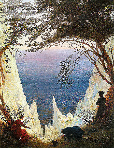 Kreidefelsen auf Rügen. Künstler: Friedrich  Caspar David (1774-1840)