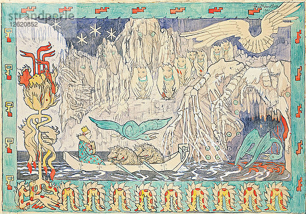 Die Höhle der Giganten. Künstler: Munthe  Gerhard (1849-1929)