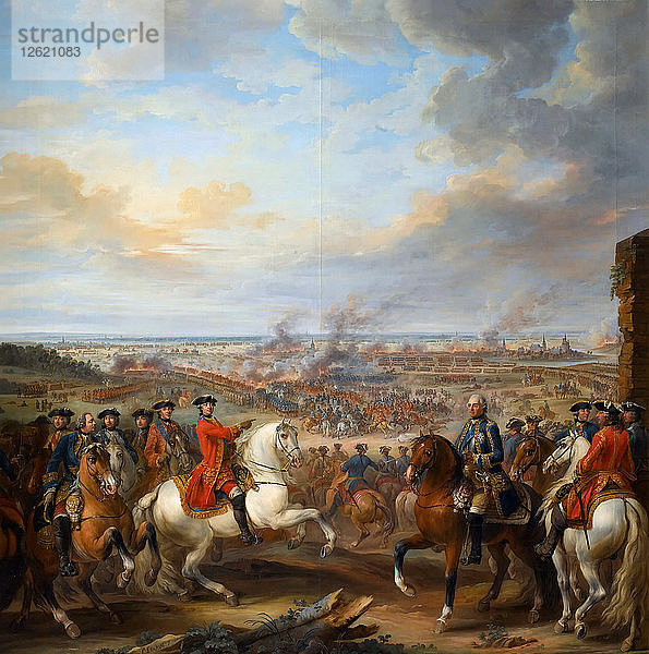 Die Schlacht von Fontenoy  11. Mai 1745. Künstler: Lenfant (LEnfant)  Pierre (1704-1787)
