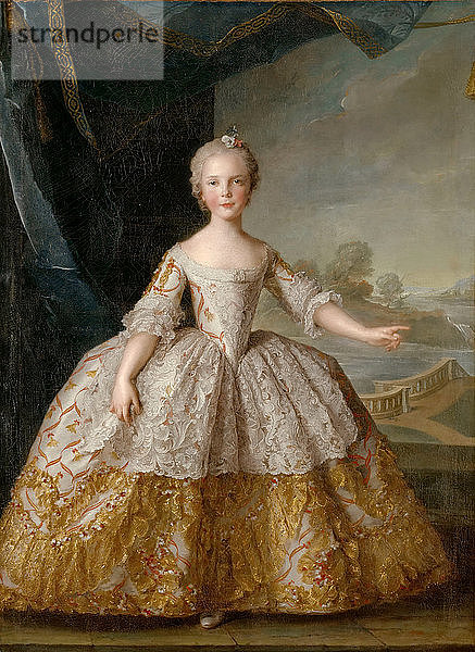 Prinzessin Isabella von Parma (1741-1763) als Kind. Künstler: Nattier  Jean-Marc (1685-1766)