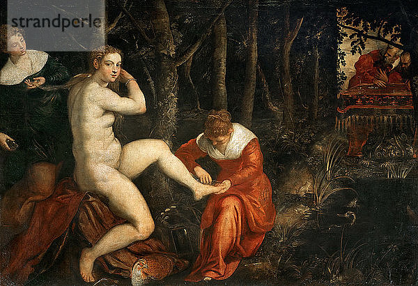 Susanna und die Ältesten. Künstler: Tintoretto  Jacopo (1518-1594)
