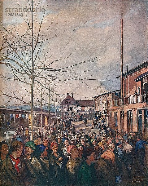 Gefangenenlager Ruhleben  Weihnachtsessen  1917. Künstler: Nicolaas Wilhelm Jungmann.