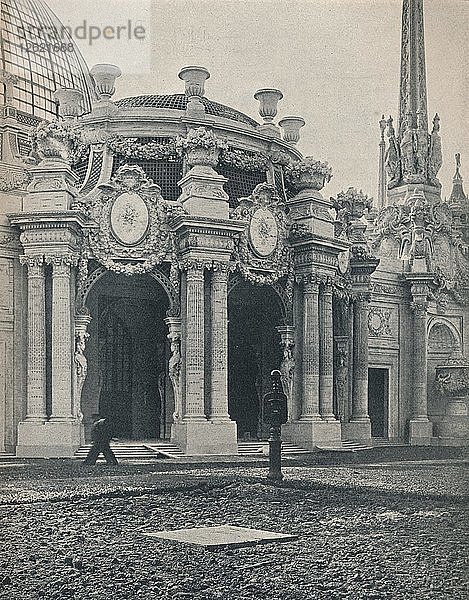 Internationale Ausstellung Panama-Pacific: Haupteingang zum Palast des Gartenbaus  1915. Künstler: Unbekannt.