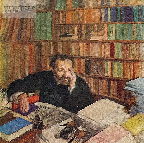 Duranty  1879. Künstler: Edgar Degas.