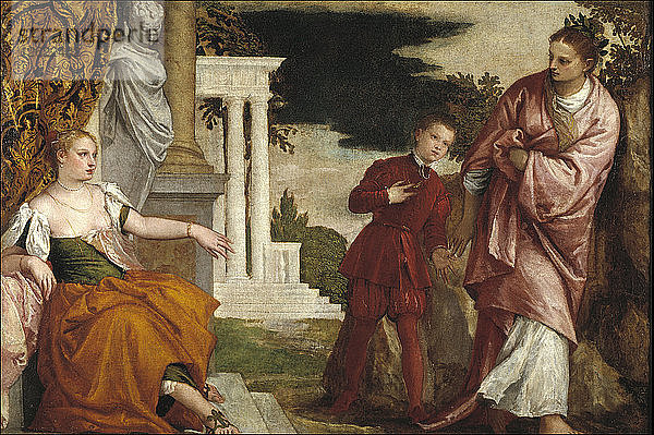 Junger Mann zwischen Tugend und Laster. Künstler: Veronese  Paolo (1528-1588)