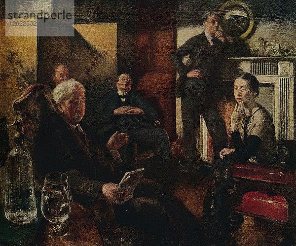 Samstagnacht im Vale  1928-9. Künstler: Henry Tonks.