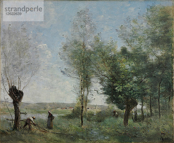 Erinnerung an Coubron. Künstler: Corot  Jean-Baptiste Camille (1796-1875)