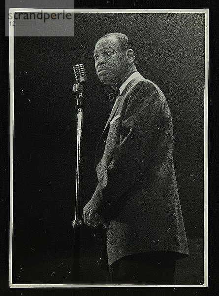 Amerikanischer Pianist und Bandleader Earl Fatha Hines  1950er Jahre. Künstler: Denis Williams
