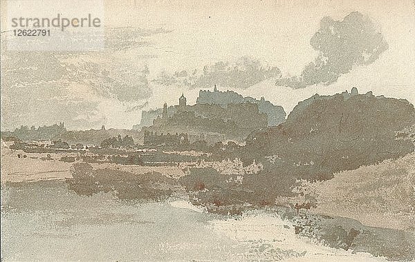 Edinburgh: Von St. Margarets Loch  1909. Künstler: JMW Turner.