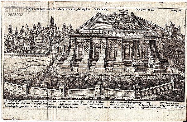 De templo Hierosolymitano (Salomonstempel). Künstler: Leon  Jacob Judah Aryeh (1603-1675)