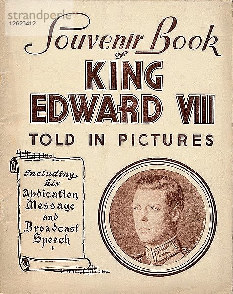 Souvenirbuch von König Edward VIII.: In Bildern erzählt  1937. Künstler: Unbekannt