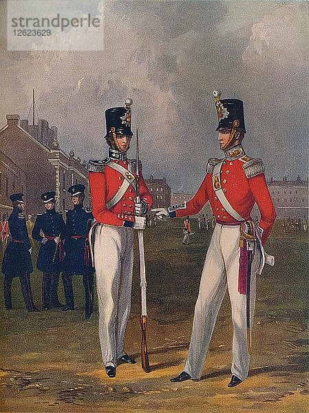 Die Hon. Artillery Company - Offizier und Gefreiter  1848  (1914).