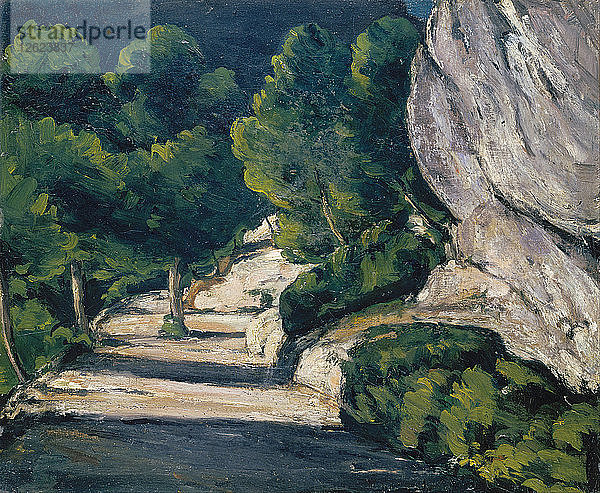 Landschaft. Straße mit Bäumen in den Rocky Mountains. Künstler: Cézanne  Paul (1839-1906)
