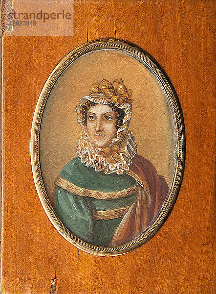 Porträt von Jeanne Louise Henriette Campan  geborene Genet (1752-1822). Künstler: Perrin  Jean-Charles Nicaise (1754-1831)