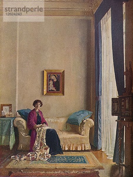 Die Gräfin von Crawford und Balcarres  um 1898-1914  (1914). Künstler: William Newenham Montague Orpen