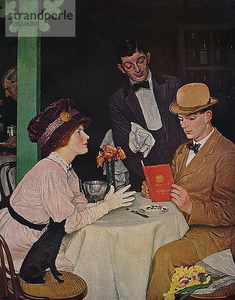 Bank Holiday  1912 (1935). Künstler: William Strang.