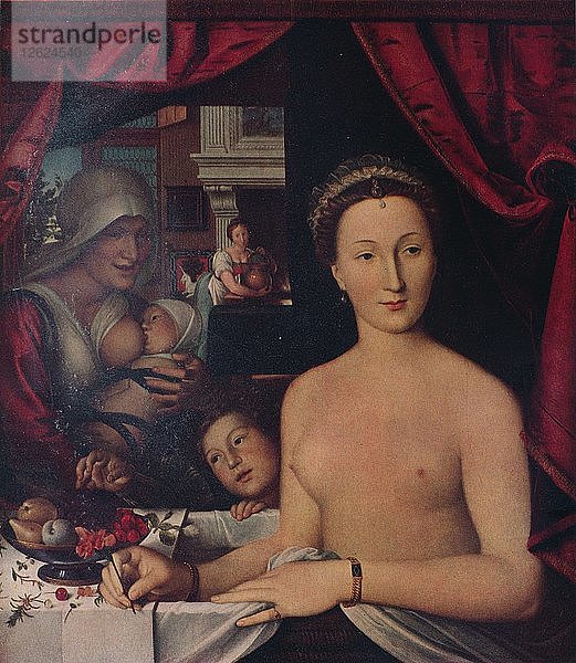 Dame Au Bain (Eine Dame in ihrem Bad)  um 1571. Künstler: Francois Clouet.