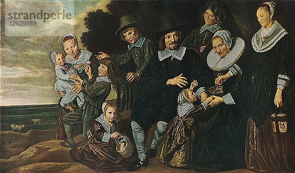 Eine Familiengruppe in einer Landschaft  1647-50. Künstler: Frans Hals.