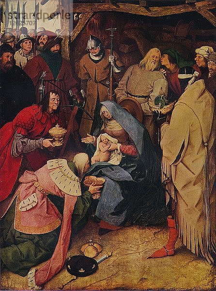 Die Anbetung der Könige  1564  (1937). Künstler: Pieter Bruegel der Ältere