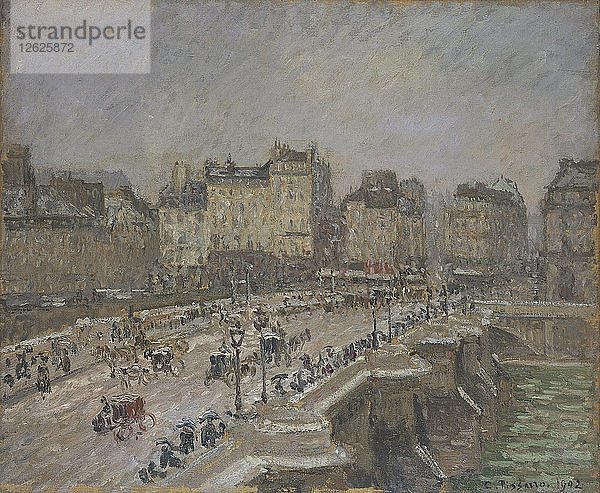 Pont Neuf  Schneeeffekt  2. Serie  1902. Künstler: Camille Pissarro.