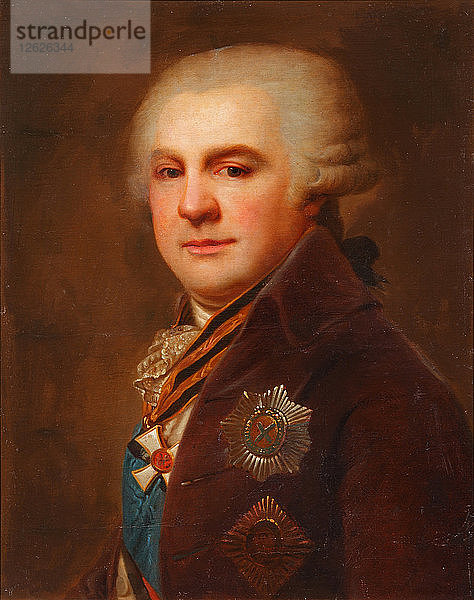 Porträt des Grafen Alexander Nikolajewitsch Samojlow (1744-1814)  nach 1796. Künstler: Lampi  Johann-Baptist von  der Ältere (1751-1830)