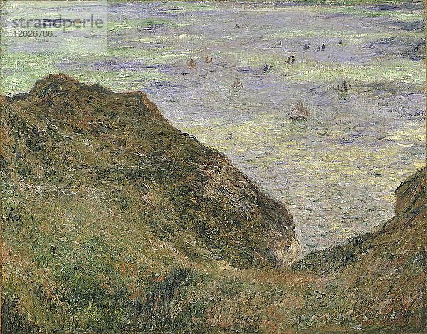 Auf der Klippe von Pourville. Künstler: Monet  Claude (1840-1926)