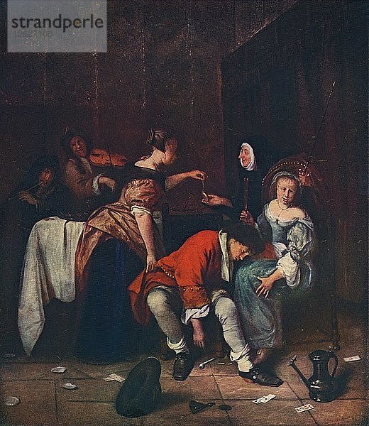 Böse Gesellschaft  um 1665. Künstler: Jan Steen.