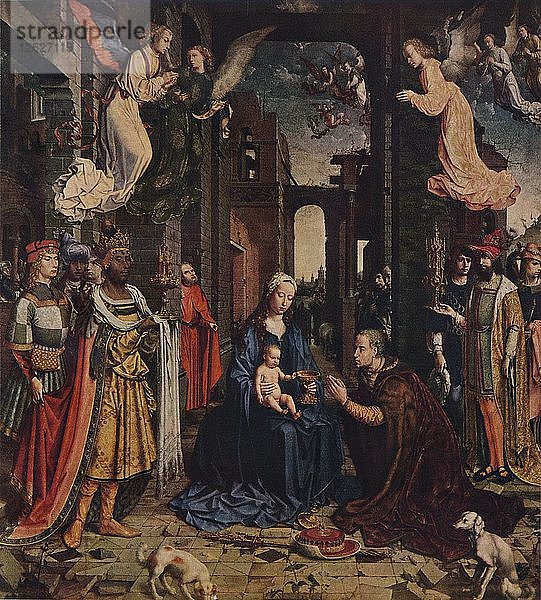 Die Anbetung der Könige  um 1510  (1938). Künstler: Jan Gossaert