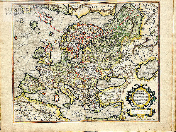 Atlas sive Cosmographicae Meditationes de Fabrica Mundi et Fabricati Fugura (Europa: Livland  Russland Künstler: Mercator  Gerardus (1512-1594)