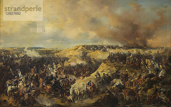 Die Schlacht bei Kunersdorf am 12. August 1759  1848. Künstler: Kotzebue  Alexander von (1815-1889)