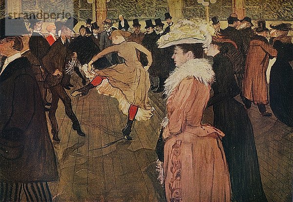 Im Moulin Rouge  der Tanz  1890 (1934). Künstler: Henri de Toulouse-Lautrec.