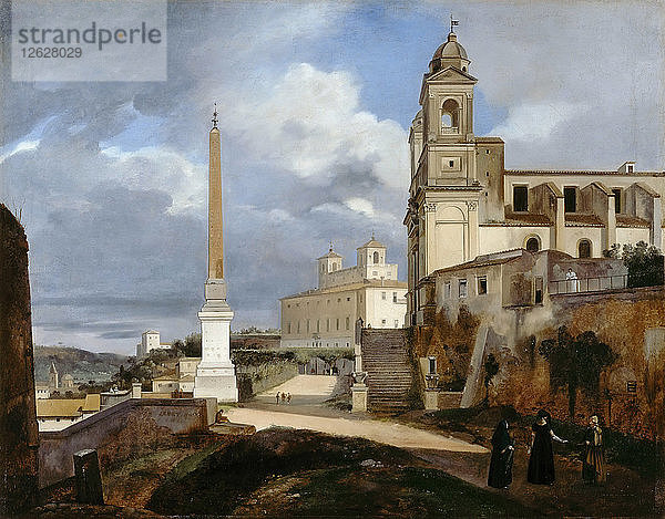 Santa Trinità dei Monti und Villa Medici in Rom. Künstler: Granet  François Marius (1775-1849)