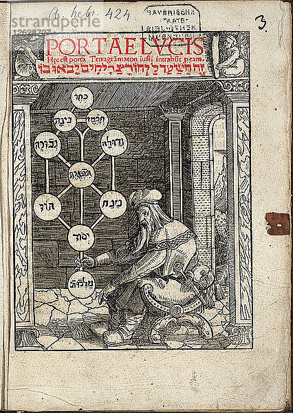 Portae Lucis (Pforten des Lichts) von Joseph Gikatilla. Künstler: Anonym