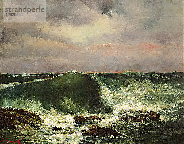 Die Welle. Künstler: Courbet  Gustave (1819-1877)