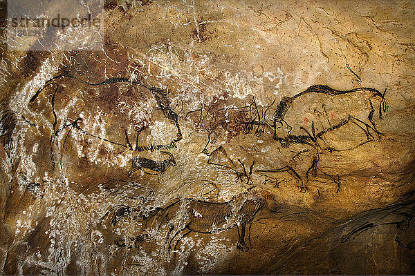 Gemälde in der Höhle von Niaux. Künstler: Kunst des Jungpaläolithikums