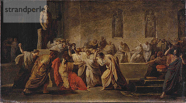 Der Tod von Julius Cäsar. Künstler: Camuccini  Vincenzo (1771-1844)