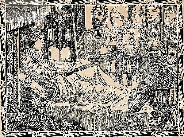 Tod von König Richard I.  1902. Künstler: Patten Wilson