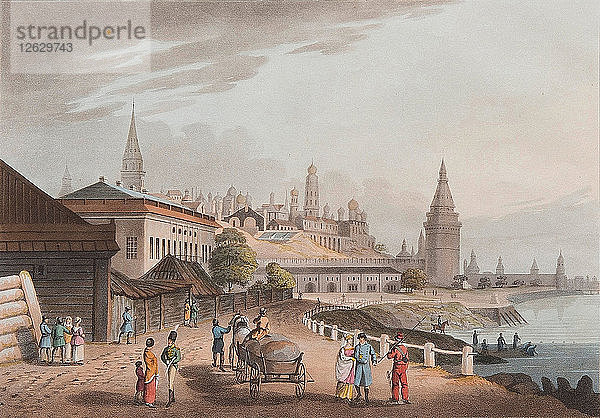 Der Moskauer Kreml  1816. Künstler: Bowyer  Robert (1758-1834)