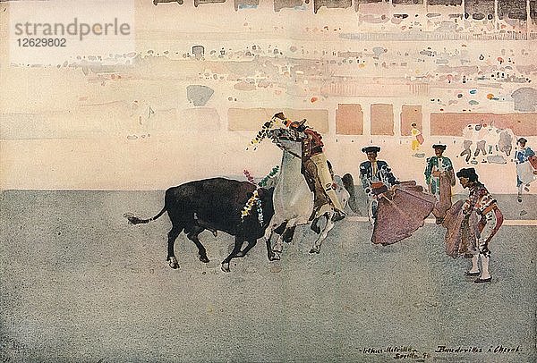 Picadores  Sevilla  1893  (1906). Künstler: Arthur Melville