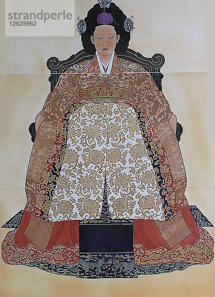 Myeongseong (1851-1895)  Kaiserin von Korea. Künstler: Anonym