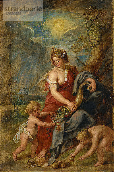 Überfluss (Abundantia). Künstler: Rubens  Pieter Paul (1577-1640)