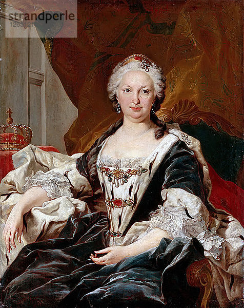 Elisabeth Farnese (1692-1766)  Königin von Spanien. Künstler: Van Loo  Louis Michel (1707-1771)