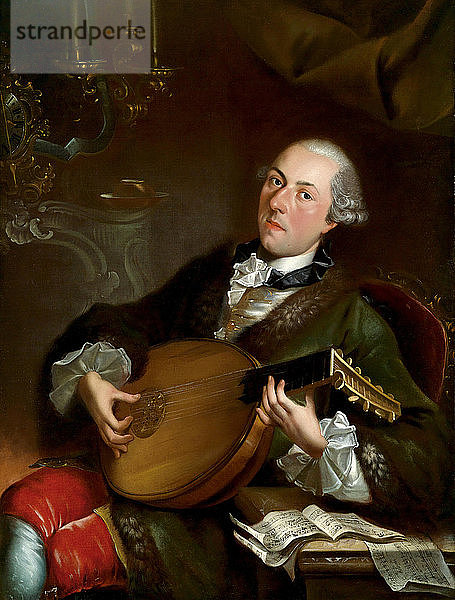 Porträt des Komponisten Filippo Della Casa (1737?1810). Künstler: Crespi  Luigi (1709-1779)