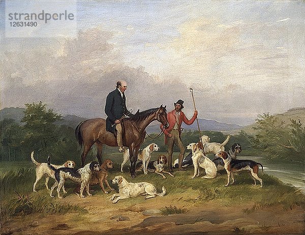 John Lloyd (1771-1829) und George Thomas von Llandyssil  um 1817. Künstler: Thomas Weaver