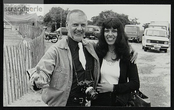 Fotograf Denis Williams mit Lena Antonis  Capital Radio Jazz Festival  London  Juli 1979. Künstler: Unbekannt