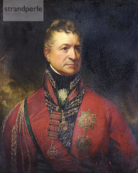 Porträt von Generalleutnant Sir Thomas Picton  britischer Soldat  um 1815. Künstler: Sir William Beechey.