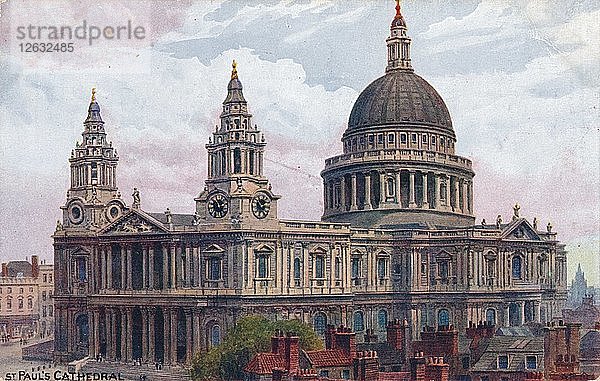St. Pauls Kathedrale  um 1910. Künstler: Unbekannt.